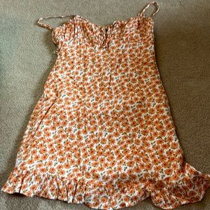 Orange Floral Sundress